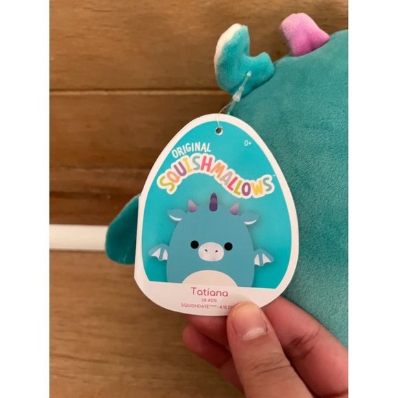 NWT Tatiana the Teal Dragon Squishmallows 8" - Picture 4 of 6